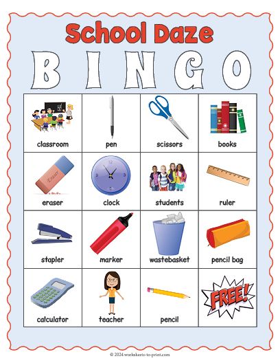 Free Printable Back To School Bingo Back To School Bingo, Classroom Objects, Summer Bingo, Bingo Card Template, Bingo Games For Kids, Fun Classroom Activities, Bingo Cards Printable, Compound Words, Bingo Printable