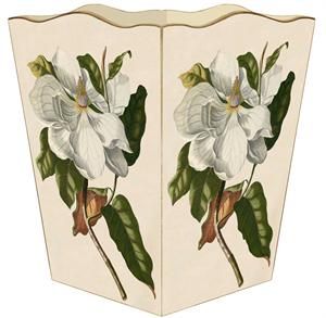 WB2639 -Magnolia Wastepaper Basket Fraternity Gifts, Decoupage Plates, Wedding Frame Gift, Wastepaper Basket, Recognition Gifts, Waste Baskets, Wedding Plates, Personalised Frames, Home Office Accessories