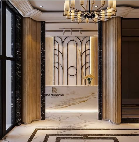 Art Deco Hotel Reception, Art Deco Hotel Lobby, Entrance Lobby Design, Art Deco Lobby, Interior Art Deco, Arte Art Deco, Art Deco Hotel, Hotel Lobby Design, Art Deco Theme