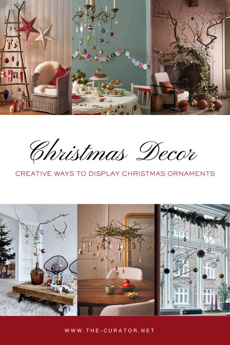 Tired of the same old decor? Explore these fresh and fabulous ways to display your ornaments for a standout holiday look! 🎄🤶🏻✨Click to see more festive ideas!

#HolidayDecor #ChristmasDecorating #OrnamentDisplay #FestiveHome #HolidayInspiration #CreativeDecor #ChristmasInspo #DeckTheHalls #HolidayStyling #UniqueDecorIdeas Unique Ways To Display Christmas Ornaments, How To Display Special Ornaments, Ways To Decorate With Ornaments, Vintage Ornaments Display, Creative Ways To Display Christmas Ornaments, Alternative Ornament Displays, Displaying Christmas Ornaments Without Tree, Ornament Window Display, Ornament Hangers Display