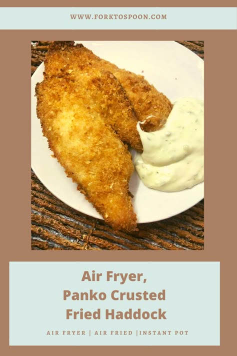 Air Fryer Fish Recipes Haddock, Breaded Haddock Recipes Baked, Air Fried Haddock Recipes, Air Fry Haddock, Breaded Haddock In Air Fryer, Air Fryer Haddock Recipes Healthy, Fried Haddock In Air Fryer, Panko Crusted Haddock, Haddock Fish Recipes In Air Fryer