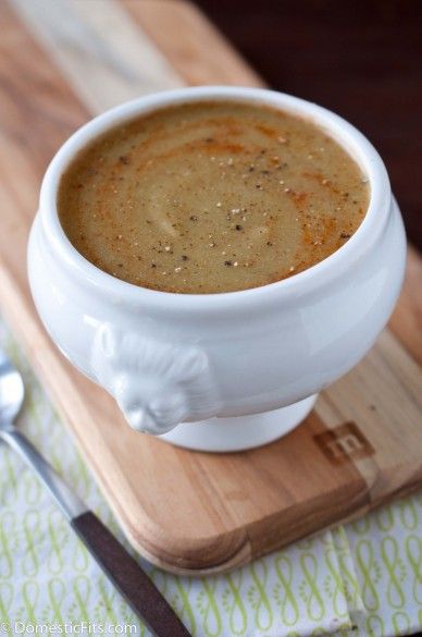 Negative Calorie Roasted Asparagus and Cauliflower Soup [Domestic Fits] Negative Calorie Foods, Asparagus Soup, Calorie Recipes, Vegan Soups, Cauliflower Soup, Roasted Asparagus, No Calorie Foods, Vegan Soup, Delicious Soup