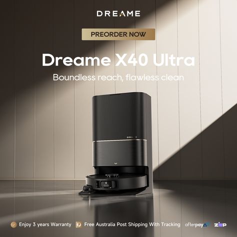 The new Dreame is here and it's better than ever 🤩 Pre-order today and get a special price 🤑 Check our website for details! 😉    #Dreame #X40Ultra #Robotvacuum #vacuum #mops #cleaner #clean #better #preOrder Special Price Design, Vacuum Cleaner Design, Tech Websites, Ads Creative Advertising Ideas, Creative Advertising Design, Graphic Design Lessons, Stick Vacuum, Catalog Design, Creative Posters