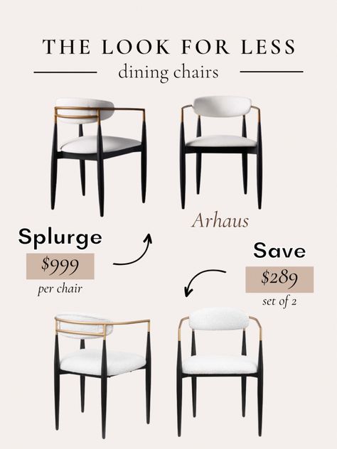 Arhaus Jagger Dining Arm Chair lookalike! Get 2 chairs for a third of the price of 1. ••• Dining chair, get the look for less, designer inspired, designer dupe, Arhaus dupe, furniture dupe, dining chairs, modern furniture, dining chair dupe Arhouse Furniture, Arhaus Jagger Dining Chair, Arhaus Inspiration, Rh Dining Room, Rh Dining, Havenly Dining Room, Formal Room, Dining Chairs Modern, Kitchen Decorating