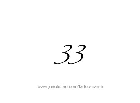 Tattoo Design Number Thirty Three 33 Tattoo Design, 33 Tattoo Number Fonts, Number 33 Tattoo, 33 Tattoo Number, 33 Tattoo, Neck Tats, Rad Tattoos, Tattoos With Names, Tattoo Number