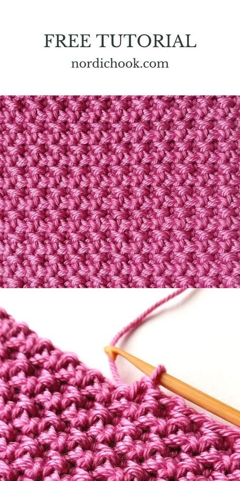 Crochet Knit Like Stitch, One Row Repeat Crochet Patterns, Fun Crochet Stitches, Simple Crochet Stitches, Free Easy Crochet Patterns, 100 Crochet Stitches, Different Crochet Stitches, Crochet Flower Blanket, Crochet Stitches Chart