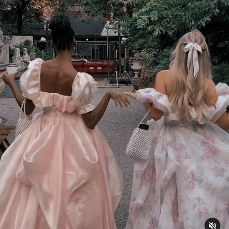 Princess Friends Aesthetic, Pink Princess Aesthetic Dress, Princess Aesthetic Dresses Pink, Pink Royalty Aesthetic, Yara Core, Princess Best Friend Aesthetic, Calista Core, Modern Princess Aesthetic Outfit, Ballroom Dress Gowns