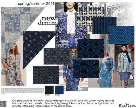 Swatch Board Fashion Fabric, Fabric Catalogue Design, Fashion Fabric Board, Denim Fabric Swatch, Trend Fabrics, Color Trends Fashion, Fashion Forecasting, Jumpsuit Pattern, Fashion Portfolio