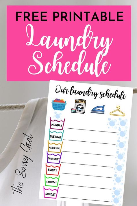 If you often find yourself with a backlog of dirty laundry, it’s time to get yourself a laundry schedule!
Isn’t it funny how most people ask what’s the best way to do laundry, but not many wonder whether having a schedule helps or not?! We plan most things in our lives to decrease stress and save time, so why not do the same with laundry? For those with large families, a laundry schedule can mean the difference between a chaotic week and a peaceful one! Weekly Laundry Schedule, Washing Schedule Laundry, Laundry Schedule Printable, Laundry Day Schedule, Laundry Cheat Sheet Printable, How To Sort Laundry Chart, Laundry Guide Printable Free, Laundry Schedule Family Of 5, Sunday Prep