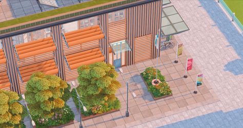 Foxbury Student Center (Foxbury Commons) | No custom content Foxbury Commons, Maxis Match Cc, Cc Furniture, Student Center, Sims Four, Sims 4 Cc Furniture, Sims 4 Build, Sims 4 Houses, Maxis Match