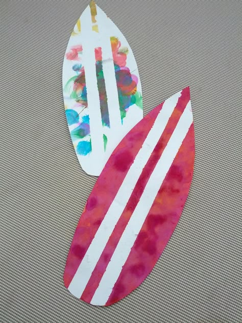 Transportation Arts And Crafts, Luau Crafts, Beach Art Projects, Surfboard Craft, Summer Crafts For Toddlers, June Crafts, Summer Preschool Activities, Hawaiian Crafts, Beach Themed Crafts