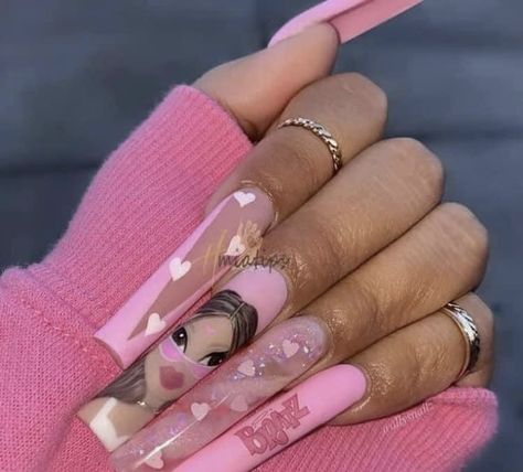 Bratz Nails Art, 2023 Nails Ideas, Marvel Nails, Loc Goddess, Uñas Aesthetic, Disney Acrylic Nails, Beach Nail Art, Disney Drawing, Vday Nails