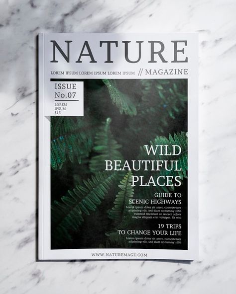 Nature Publication Design, Ocean Magazine, Nature Magazine, Lookbook Design, Lookbook Inspiration, Magazine Spreads, About Nature, Publication Design, Copyright Free