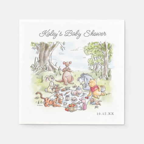 Winnie The Pooh Picnic, Picnic Poster, Picnic Baby Showers, Pooh Nursery, Pumpkin 1st Birthdays, Winnie The Pooh And Friends, Pooh And Friends, Winnie The Pooh Birthday, Cute Winnie The Pooh