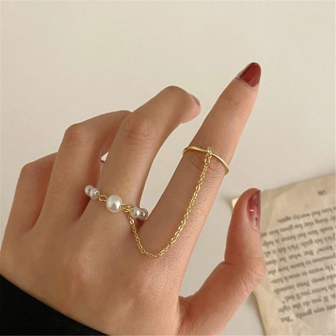 Fashion Ring Set, Double Finger Ring, Hip Hop Chains, Moon And Star Ring, Romantic Jewellery, Metal Fashion, Punk Jewelry, Geometric Ring, Knuckle Rings