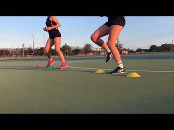 Nettyheads- Netball drills Footwork Figure 8's - YouTube  Repost By Pulseroll the leaders in Vibrating training & recovery products.  https://pulseroll.com/ Netball Defence Drills, Mini Netball Drills, Netball Fitness, Netball Skills, Netball Coaching, Netball Training, Netball Games, Netball Drills, Netball Coach