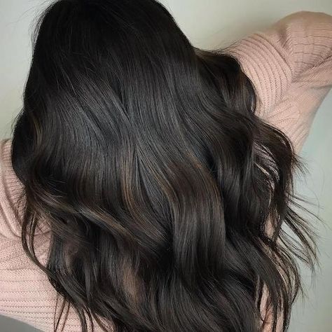 Ask Dark Brown Hair, Aveda Dark Brown Hair Color, Single Process Hair Color Dark Brown, Dark Chocolate Brown Hair Cool Tones, Dark Brown Hair Color Formulas, Dark Hair With Cool Tones, Wella Brunette Hair Color, Wella Dark Brown Formula, Glossy Espresso Hair