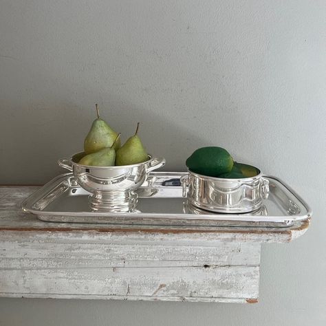 Have you looked our collection of Hotel Silver lately? This gorgeous tray was added to the lineup this week and we can’t get over how gorgeous it is! PS: We’ve started offering $7.95 flat rate shipping on all Hotel Silver orders! Bar Tray, Bar Essentials, Silver Trays, East Hampton, Split Level, Silver Bars, Fashion Event, Linen Placemats, Private Label