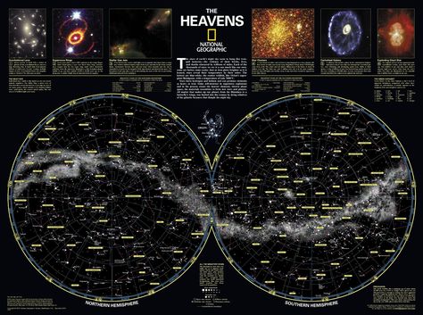 SkyMaps: The Evening Sky Map  Link to monthly sky maps! :) Space Map, Sky Chart, National Geographic Maps, Solar System Poster, Star Space, Astronomy Poster, Star Clusters, Great Works Of Art, Star Chart