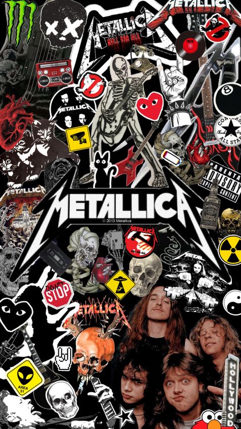 Metalica shuffle🤘🧨🥁🎸🎤🎵 #metalica #rock #metal #music #red #black Rock Collage, Metal Band Logos, Rock N Roll Art, Rock Band Posters, Silly Bands, Music Collage, Metal Albums, Rock And Roll Bands, Heavy Metal Music