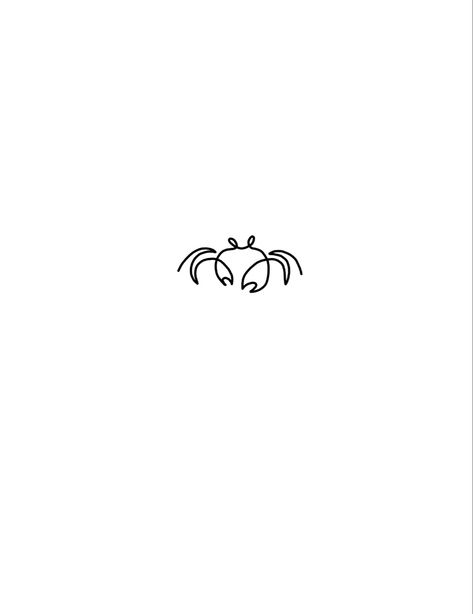 Crab Tattoo For Women Simple, Minimal Crab Tattoo, Minimalist Lobster Tattoo, Mini Crab Tattoo, Dainty Crab Tattoo, Sand Crab Tattoo, Crab Outline Tattoo, Crab Fine Line Tattoo, Crab Finger Tattoo