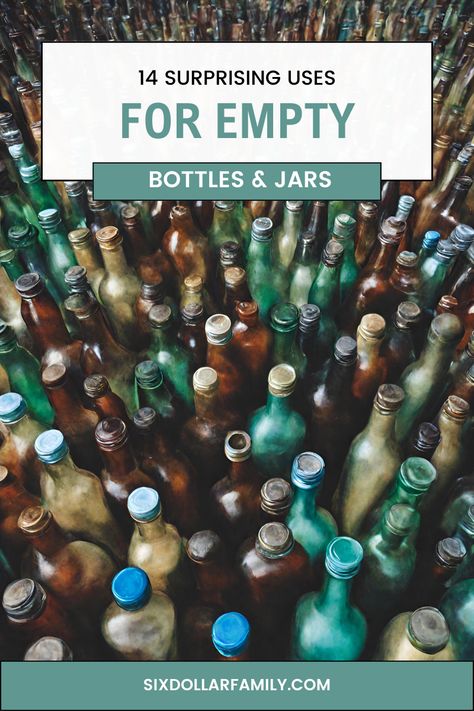 Don't toss those empty bottles and jars just yet! With a little bit of creativity, these common household items can be reimagined and given a new lease on life. In this guide, we'll explore 14 surprising uses for empty bottles and jars that go beyond simply recycling. Say goodbye to clutter and hello to functional, eco-friendly alternatives for your daily needs. Dive in now and get ready to transform your old bottles and jars into something extraordinary! What To Do With Bottles, Things To Do With Old Bottles, What To Do With Old Bottles, Glass Bottle Reuse, Old Pill Bottle Repurpose, Old Bottles Decor, Empty Alcohol Bottle Crafts, Empty Pill Bottle Crafts, Upcycle Bottles