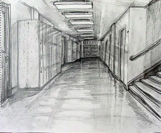 Art7A Beginning Drawing and Composition with William Smith: 4/26 and 4/27 Atmospheric Perspective Perspective Examples, Beginning Drawing, Atmospheric Perspective, Cityscape Drawing, Drawing Challenges, Draw Comics, Human Figure Sketches, Perspective Drawing Architecture, Interior Architecture Drawing