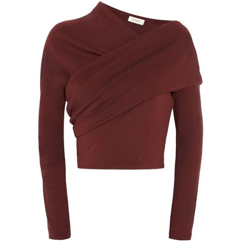 Isa Arfen Asymmetric wool-jersey top (4 595 UAH) ❤ liked on Polyvore featuring tops, shirts, sweaters, red, red top, drapey shirt, wool jersey, asymmetrical shirt and high waisted shirts Bouchra Jarrar, Unique Womens Fashion, Asymmetrical Shirt, Draped Top, Asymmetrical Tops, Jersey Top, Crop Shirt, Net A Porter, Modest Fashion