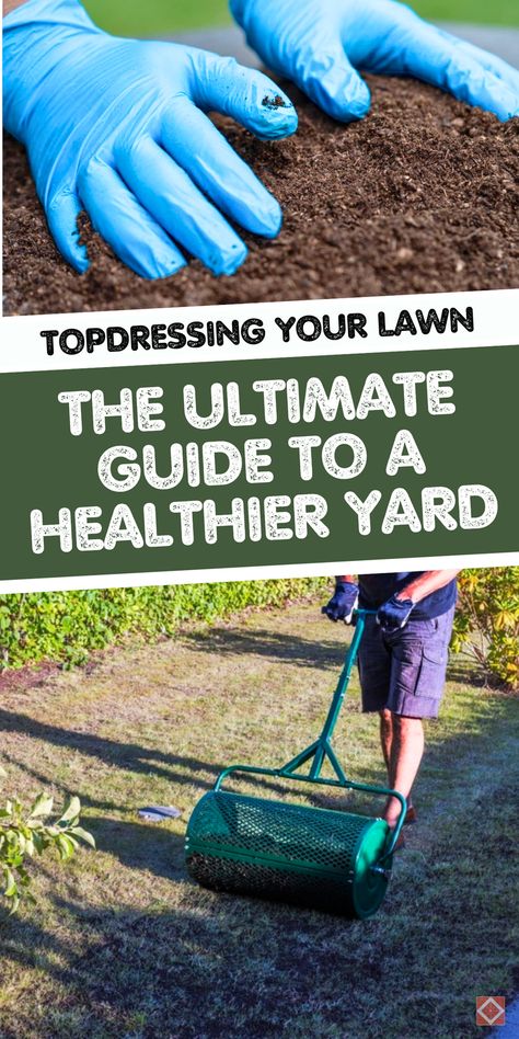 Transform your lawn with the topdressing method! Ideal for improving soil health, boosting grass growth, and reducing compaction, this trending lawn care technique is perfect for anyone looking to achieve a lush yard. Save this pin for topdressing tips and tricks! Lawn Care Tips, Lawn Service, Lush Lawn, Environmental Concerns, Garden Maintenance, Clay Soil, Soil Health, Soil Improvement, Top Soil