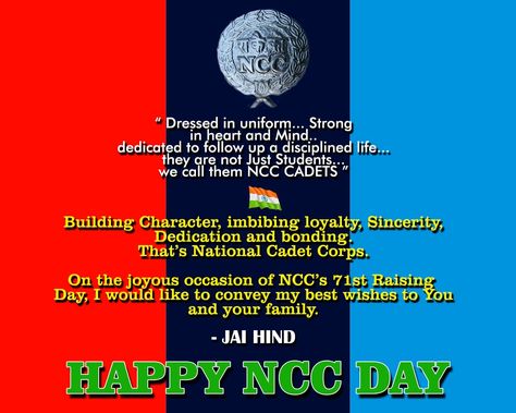 Ncc Day Video Status, Happy Ncc Day, Ncc Cadet Quotes, Ncc Cadet, National Cadet Corps, Love Profile Picture, Army Images, Indian Wedding Wear, Happy Teachers Day