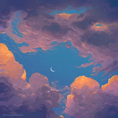 Brittnie on Instagram: “☁️clouds☁️ It’s weird how I used to hate clouds so much, but now doing these studies it feels so natural and right. I have always been in…” Aesthetic Sky Drawing, Sunshine Background, Programming Design, Sky Drawing, Design Writing, Posca Art, Aesthetic Sky, Japon Illustration, Writing Art