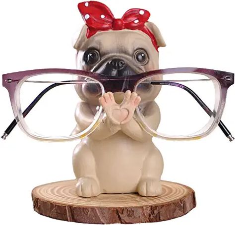 Amazon.ca : carlin Office Glasses, Cute Home Office, Display Stands, Eyeglass Holder, Pug Dog, Glasses Accessories, Dog Design, Display Stand, Pug