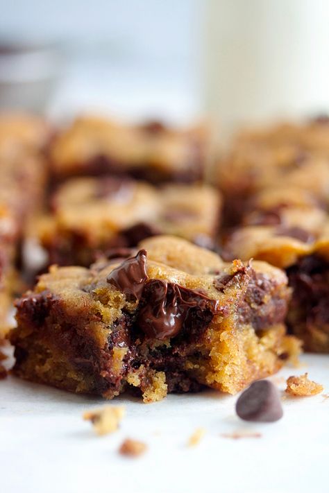 These Pumpkin Chocolate Chip Bars have quickly skyrocketed to the top of my favorite pumpkin treats list. Dense, fudgy and so good! Pumpkin Poke Cake, Sour Cream Biscuits, Streusel Bars, Streusel Cake, Pumpkin Sheet Cake, Cream Cheese Pie, Cream Biscuits, Chocolate Chip Bars, Sugar Pumpkin