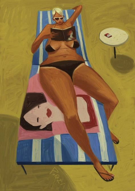 Sunbather Communication Art, On Holiday, Editorial Illustration, Art Director, Communication, A Woman, Princess Zelda, Zelda Characters, Disney Princess