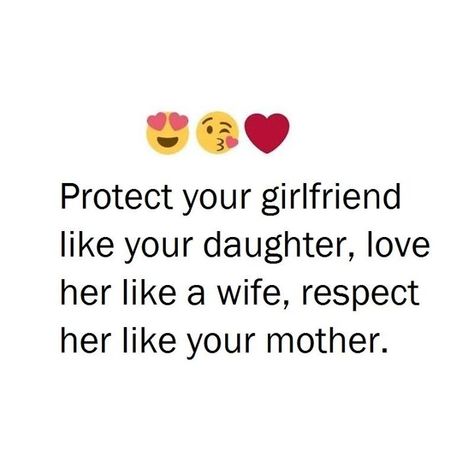 LOVE QUOTES | 62     protect your girlfriend like your daughter, love her like a wife, respect her like your mother Quotes For Bestie, True Love Quotes For Him, Heavy Thoughts, Crying Photography, Thug Quotes, Poetry Pic, Soul Love Quotes, Appreciate Life Quotes, Girly Quote