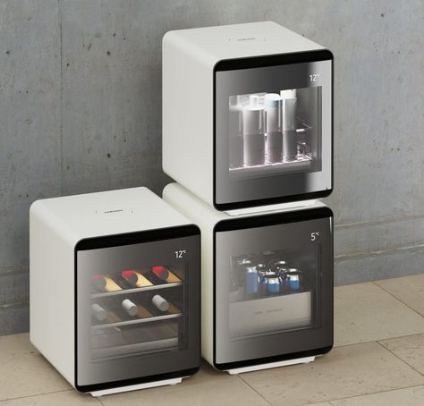 Samsung Unveils New Category of Innovative Lifestyle Home Appliances at CES 2020 - Samsung US Newsroom Juice Display, Samsung Home, Appliances Design, Small Refrigerator, Tower Fan, Crate Furniture, Compact Refrigerator, Cold Storage, Smart Appliances