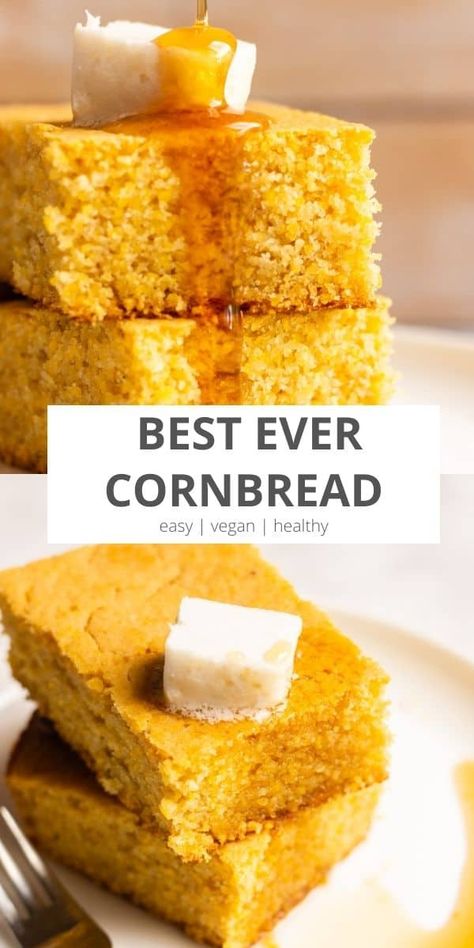 Homemade Cornbread Recipe, Easy Homemade Cornbread, Best Homemade Biscuits, Easy Cornbread, Leftover Cornbread, Vegan Cornbread, Classic Southern Recipes, Vegan Grocery List, Corn Beef