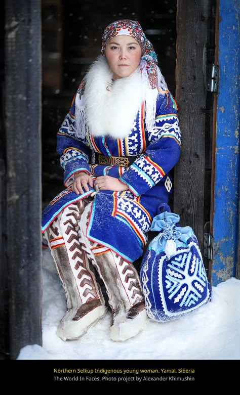 Traditional Clothing Greenland, Indigenous Winter Clothing, Yakutian Clothing, Traditional Inuit Clothing, Siberian Traditional Clothing, Nenets Siberia, Russia Traditional Clothes, Yupik Clothing, Native American Clothing Traditional