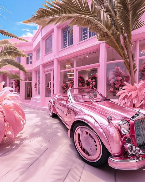 Barbie Aesthetics, Barbiecore Aesthetic, Pink Life, Pink Barbie, Pink Home Decor, Pink Car, Pink Themes, Barbie Dream, Pink Interior