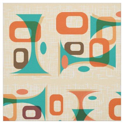 Mcm Fabric, Mid Century Wall Decor, Warm Color Schemes, Mid Century Modern Fabric, Half Moons, Modern Art Design, Modern Textiles, Art Mid Century Modern, Mid Century Modern Patterns