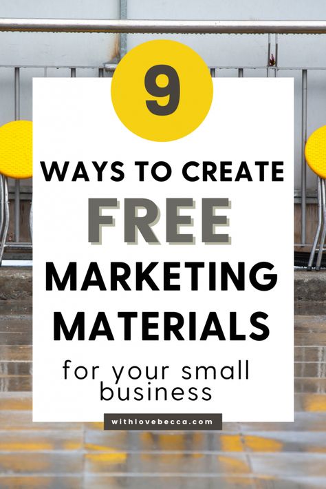 Starting or looking to grow your small business in 2021? These tips from guest poster, Rivka Case, will help you create marketing materials when you're on a tight budget. #smallbusiness #marketing Marketing Materials Ideas, Family Slogan, Marketing And Sales, Business Poster, Business Ownership, I Quit My Job, Marketing Goals, Interview Tips, Small Business Ideas