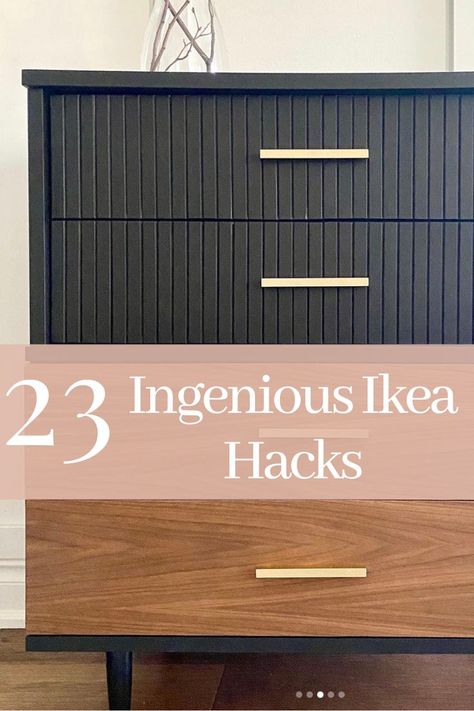 23 Ingenious Ikea Hacks You Can Do In A Weekend Nordli Ikea Headboard Hack, Ikea Upcycle Diy Projects, Ikea Mcm Dresser Hack, Ikea Malm Dresser Hack Bedroom, Cheap Diy Dresser, Ikea Malm Dresser Hack Black, Galant Ikea Hack, Malm Dresser Hack Black, Ikea Bedroom Design Ideas