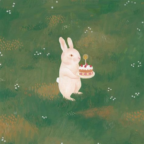 Cécile Berrubé shared a photo on Instagram: “Here it is, birthday bunny! 🐰🎂 After much hesitation and many trials, I have finally decided to…” • See 328 photos and videos on their profile. Happy Birthday Icons Aesthetic, It's My Birthday Aesthetic, Birthday Illustration Design, Birthday Illustration Art, Happy Birthday Rabbit, Rabbit Happy Birthday, Bunny Happy Birthday, Aesthetic Happy Birthday, Happy Birthday Aesthetic