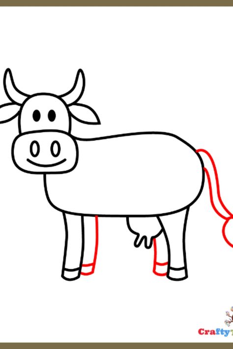 Unveil the charm of farm animals through our beginner-friendly tutorial on drawing a cow! Our exclusive instructions will lead you from a simple outline to intricate details, enhancing your artistic abilities and enabling you to craft magnificent artwork. Join us in creating an adorable and huggable cow today! Perfect for art enthusiasts seeking to improve their skills. Cow Simple Drawing, Drawing A Cow, Simple Cow Drawing, Draw A Cow, Guide Drawing, Tutorial On Drawing, Draw Tutorial, Cow Drawing, Happy Cow