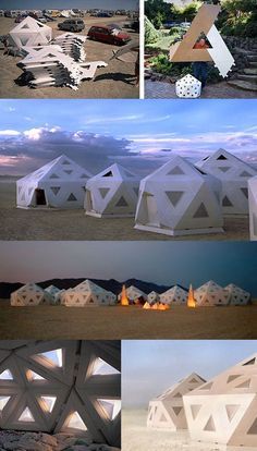 Casa Hobbit, Temporary Architecture, Eco Village, Portable Shelter, Japanese Forest, Doomsday Prepping, Shelter Design, Dome Home, Folding Origami