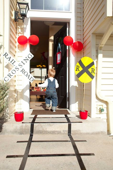 Train Themed Birthday Party, Train Birthday Theme, Train Theme Birthday Party, Thomas Birthday Parties, Thomas The Train Birthday Party, Thomas Party, Chugga Chugga Two Two, Thomas The Train Party, Thomas The Train Birthday