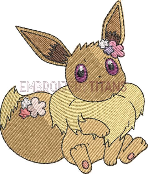 Partner Eevee Pokemon Free Embroidery Design Embroidery Design Download, Free Machine Embroidery Designs, Free Machine Embroidery, Free Embroidery Designs, Free Embroidery, Machine Embroidery Design, Machine Embroidery Designs, Embroidery Design, Machine Embroidery