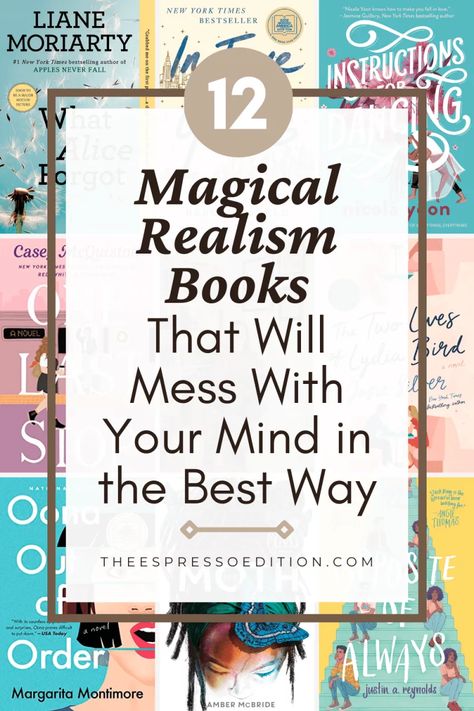 There are 12 magical realism books that will mess with your mind in the best way and I'm sharing them all here! | #magicalrealism #magicalrealismbooks #bookrecommendations #booksuggestions #contemporaryfiction | rebecca serle books | books like In Five Years | magical realism book recommendations Cozy Aesthetic Wallpaper Iphone, Book And Coffee Photography, Wallpaper Cozy Aesthetic, Cozy Aesthetic Wallpaper, Magical Realism Books, Rebecca Serle, Aesthetic Coffee Wallpaper, Book Club Recommendations, Book And Coffee