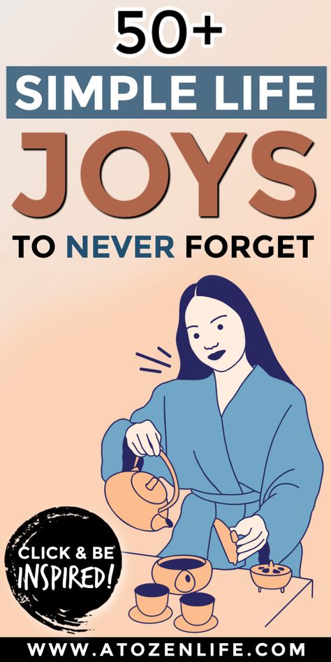What are the simple joys of life and why do you need to remember to be grateful for them? It's important to treasure the simple pleasures in life because the small things matter as well. Of course it's hard to slow down in the hustle and grind mentality of modern society, but it's so worth it! Here is a list of life's greatest joys with popular simple living ideas like gratitude lists, mindfulness tips, and more. Simple Living Ideas, Small Things Matter, Simple Living Lifestyle, Hustle And Grind, Joys Of Life, Gratitude List, Modern Society, Simpler Lifestyle, Simple Joys