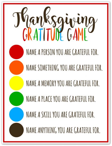 Thanksgiving Gratitude Game - A fun game for the whole family! Gratitude Game, Thanksgiving Games For Kids, Thanksgiving Gratitude, Gratitude Activities, Thanksgiving Activities For Kids, Thanksgiving Crafts For Kids, Thanksgiving Traditions, Thanksgiving Family, Thanksgiving Games